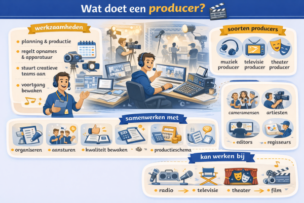 Alles over het beroep producer Wat doet een producer